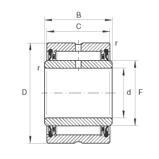 LS NA4909-2RSR, ߴϵ 49ɂ(c)ܷ