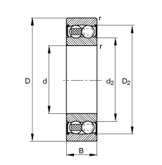 {(dio)S 2213-2RS-TVH, (j) DIN 630 ˜ʵҪߴ, ɂ(c)ܷ