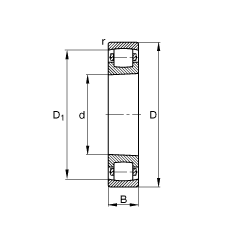 ΝLS 20313-K-MB-C3,  DIN 635-1 ˜ʵҪߴ, FףF 1:12